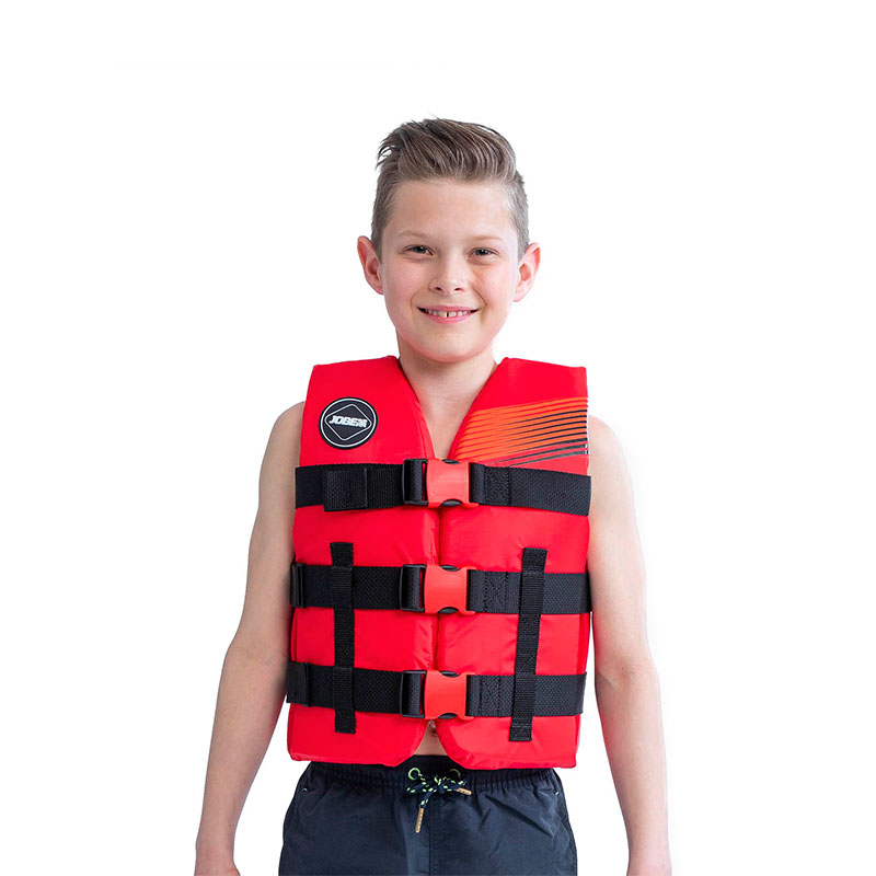 Gilet De Flottaison Enfant Jobe 50N - Nylon Résistant - Vert Citron - Sangles Réglables - Certifié ISO